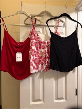 SERRA by Joie Rucker camisoles lot of 3 XS/Small 2 cowl neck One NWT